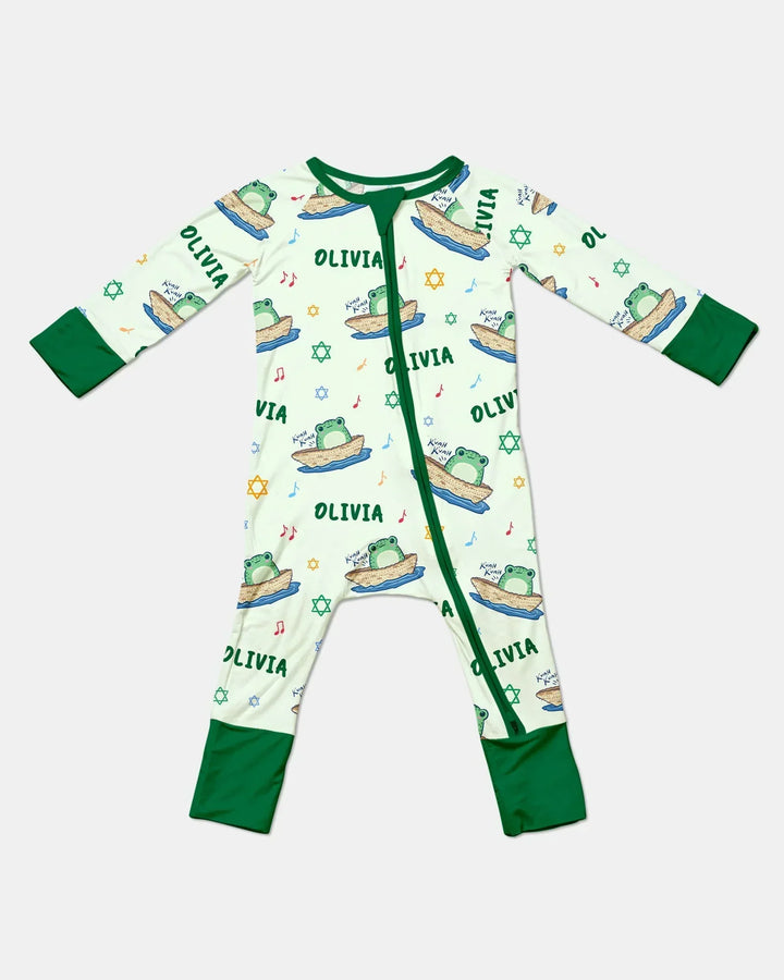 Frogs Here, Frogs There Passover Custom Name Convertible Zippy