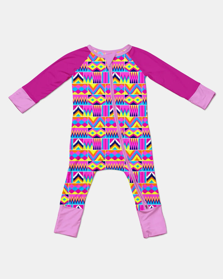Kente Vibes Family Matching Bamboo Convertible Zippy