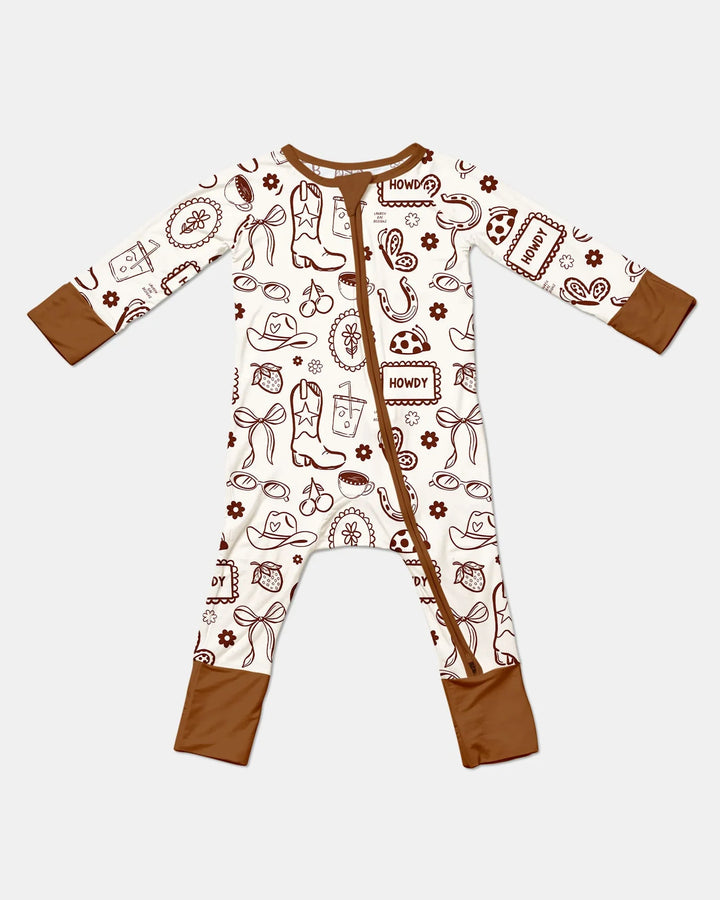 Doodle Wild West Cowgirl Bamboo Convertible Zippy