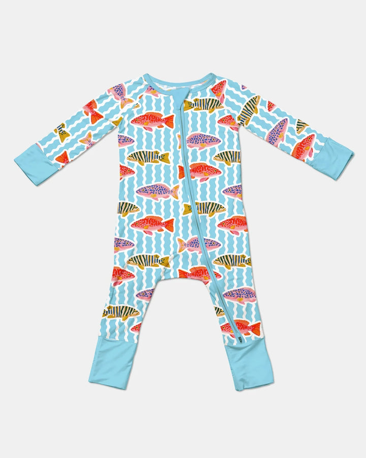 Preppy Fish Crew Bamboo Convertible Zippy