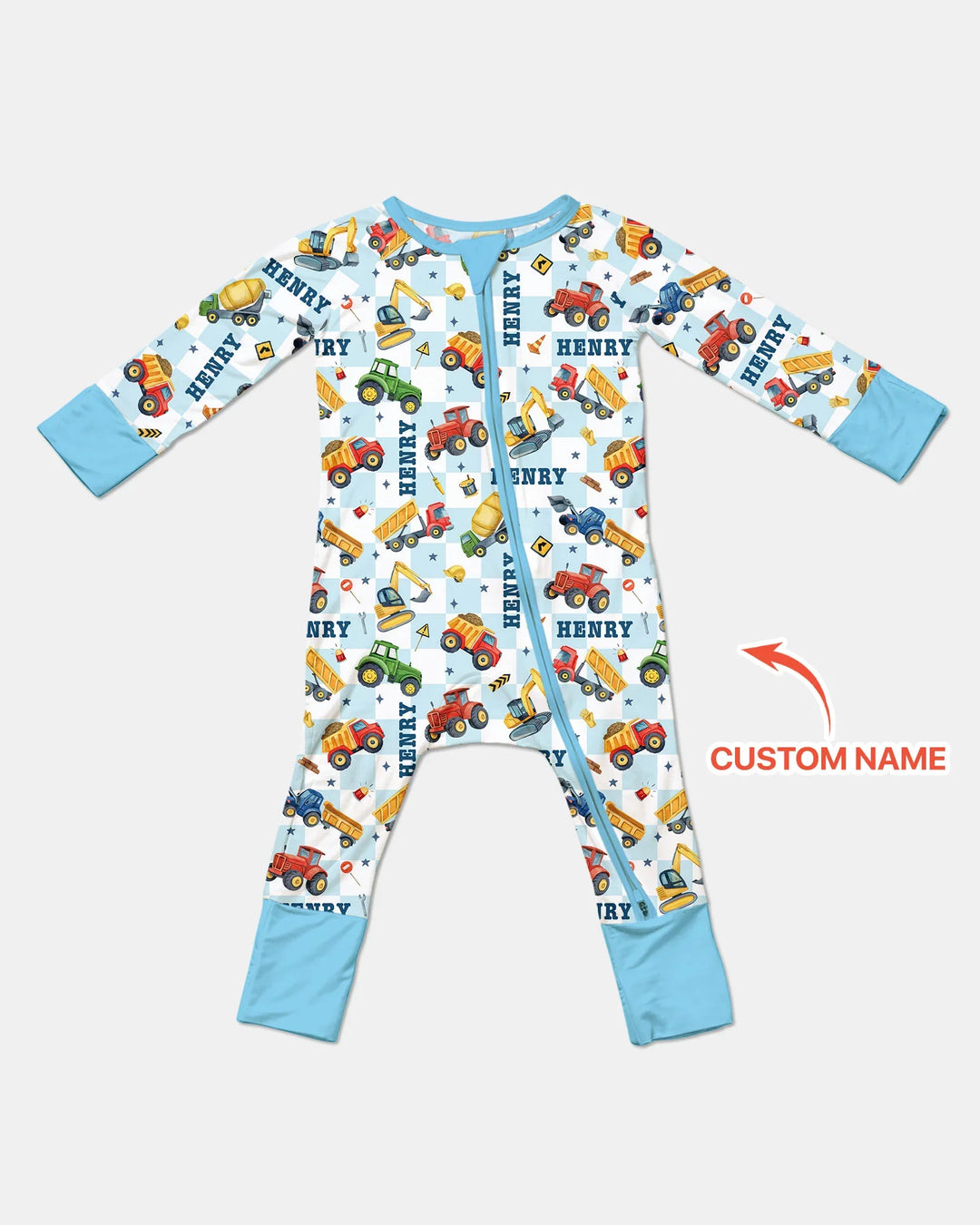 Under Construction Custom Name Convertible Zippy