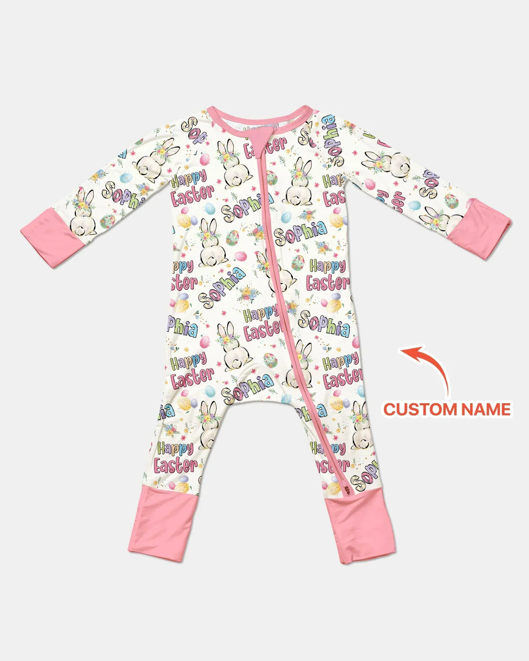 Personalized Happy Easter Bunny Convertible Zippy