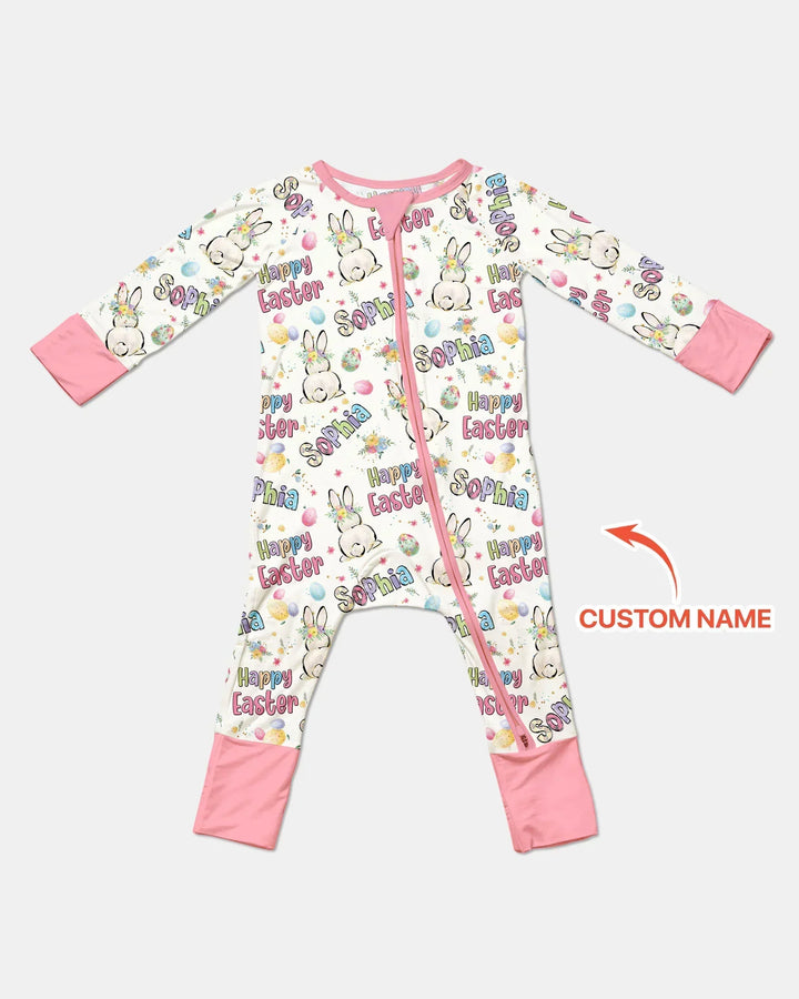 Personalized Happy Easter Bunny Convertible Zippy