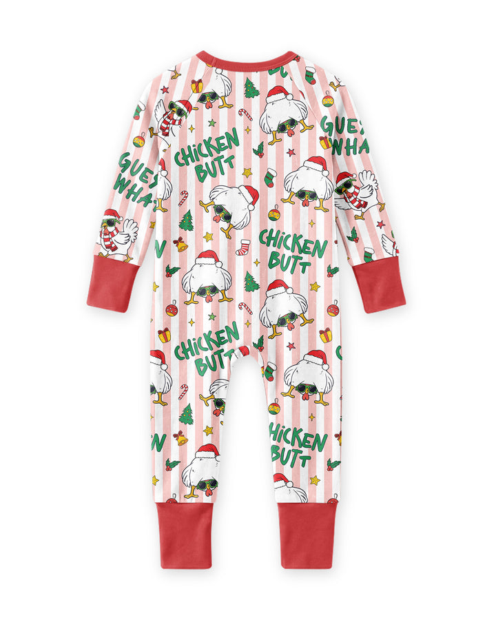 Guess What Chicken Butt Christmas Bamboo Convertible Zippy