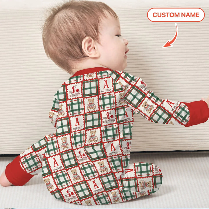 Gerippte Babykleidung mit individuellem Foto - Weich &amp; Skizzenhaft