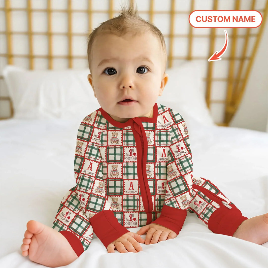 Gerippte Babykleidung mit individuellem Foto - Weich &amp; Skizzenhaft