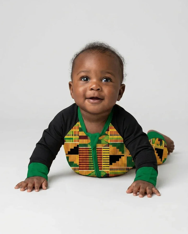 Kente Vibes Family Matching Bamboo Convertible Zippy