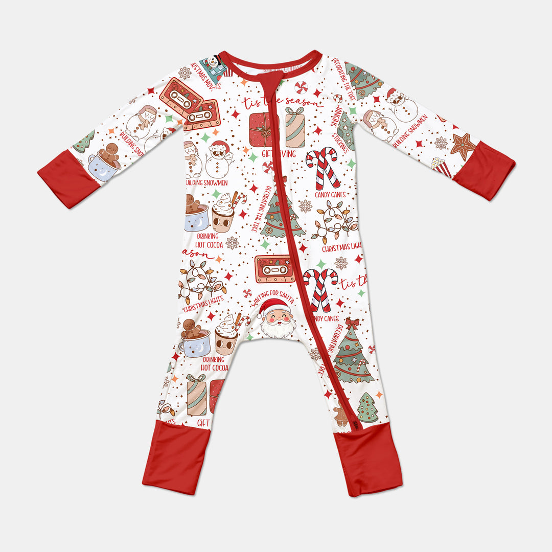 Retro Christmas Bucket List Convertible Zippy , Retro Christmas Bucket List Convertible Zippy - 0-3M