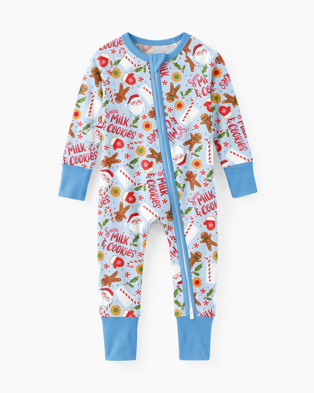 Santas, Milk and Cookies Bamboo Convertible Zippy