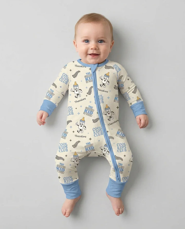 Custom Name Cool Club Daddy & Me Matching Bamboo Convertible Zippy