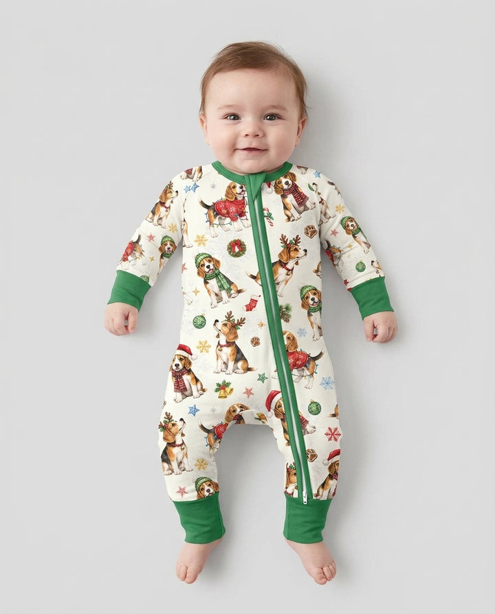 Beagle Christmas Bamboo Convertible Zippy