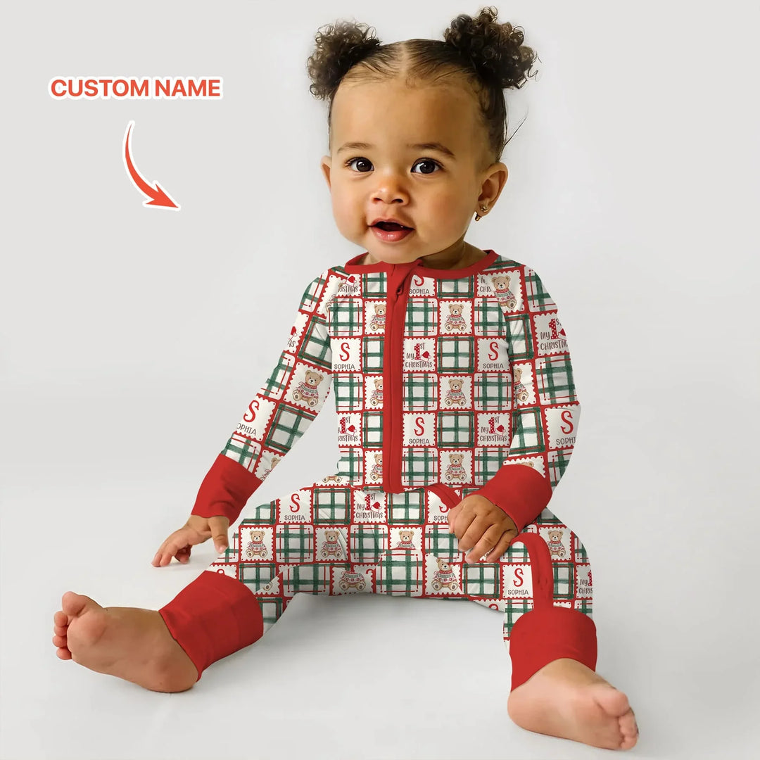 Gerippte Babykleidung mit individuellem Foto - Weich &amp; Skizzenhaft