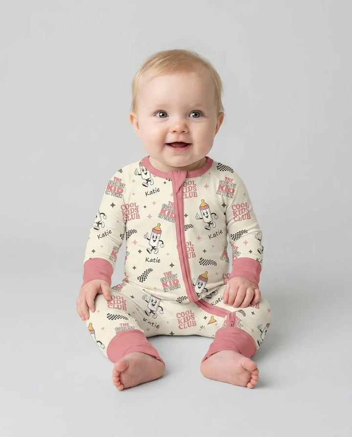 Custom Name Cool Club Daddy & Me Matching Bamboo Convertible Zippy
