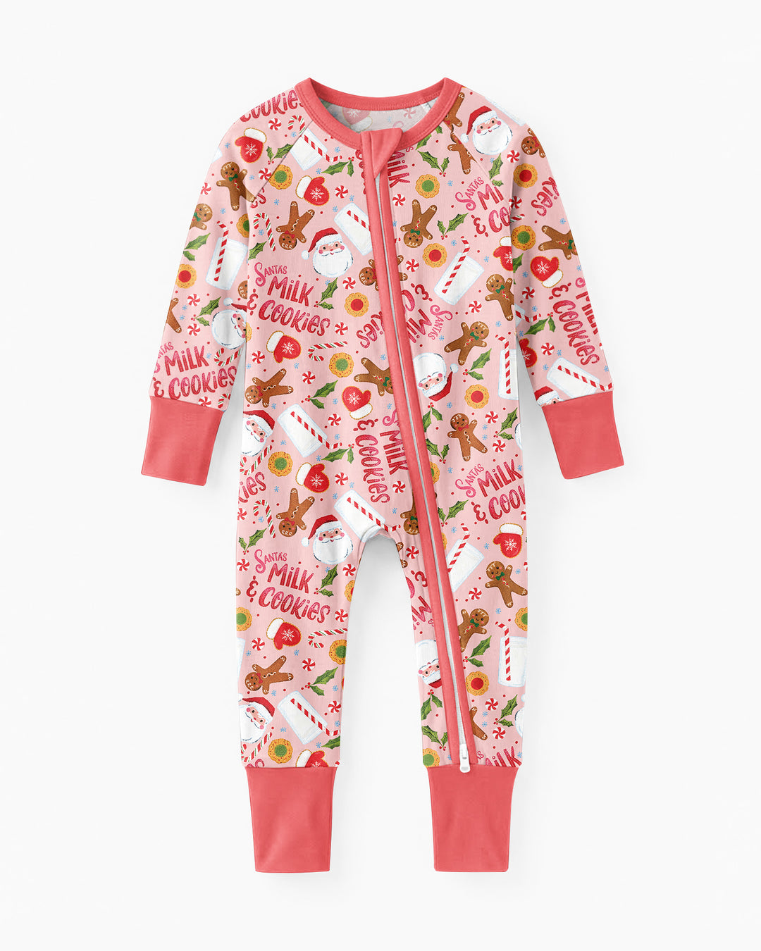 Santas, Milk and Cookies Bamboo Convertible Zippy