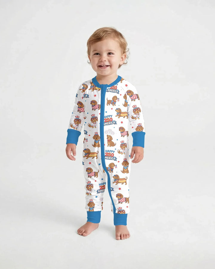 Red, White & Wiener Bamboo Convertible Zippy