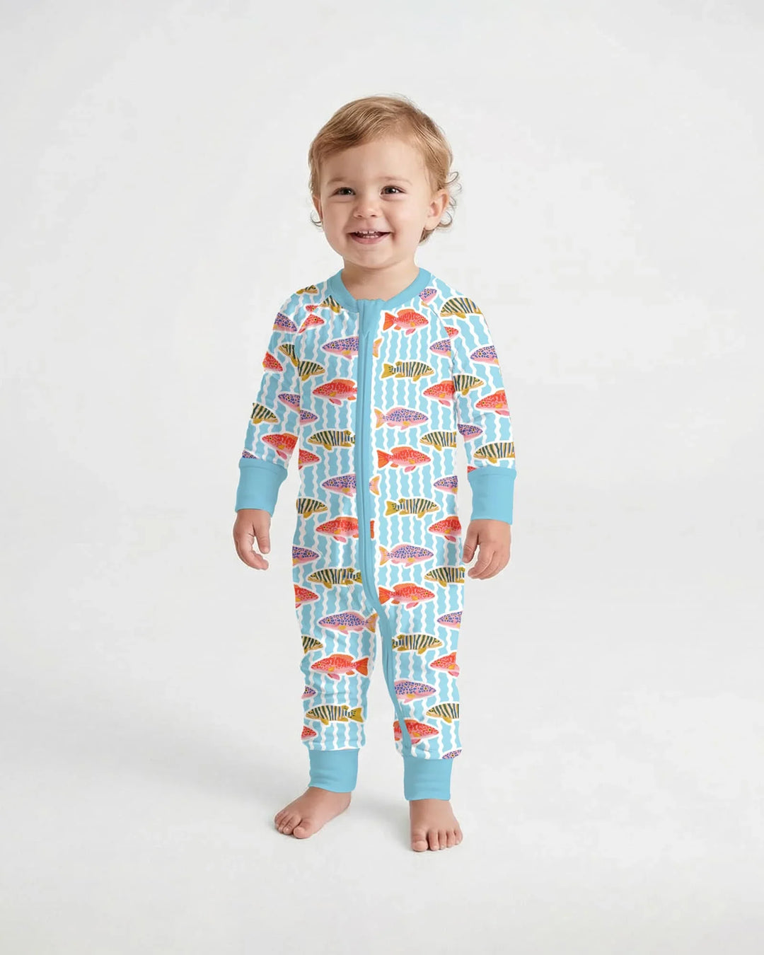 Preppy Fish Crew Bamboo Convertible Zippy