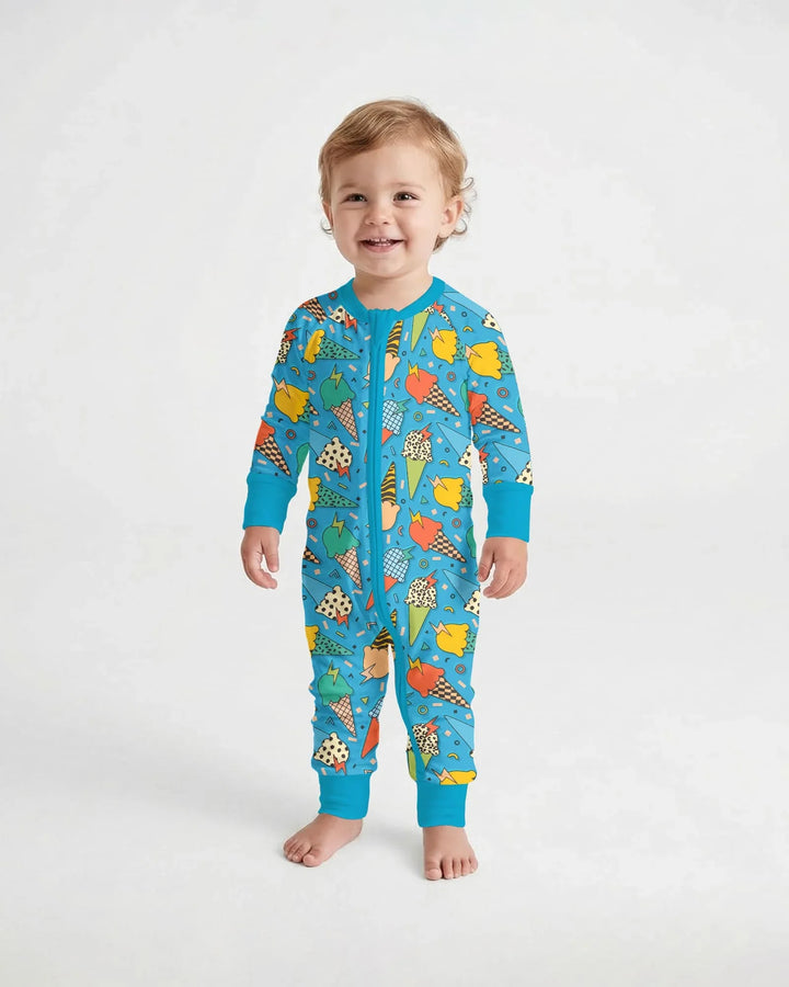 Summer Retro Ice Creams Family Matching Bamboo Convertible Zippy