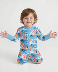 Pijama Little Beach Day de bambú convertible con cremallera