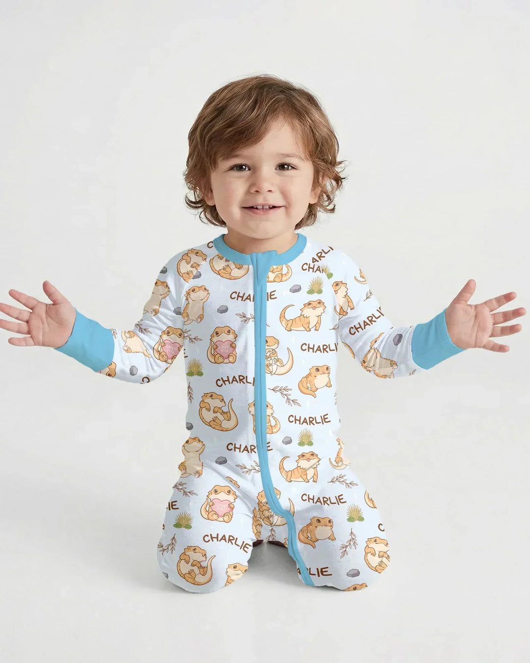 Gerippte Babykleidung mit individuellem Foto - Weich &amp; Skizzenhaft