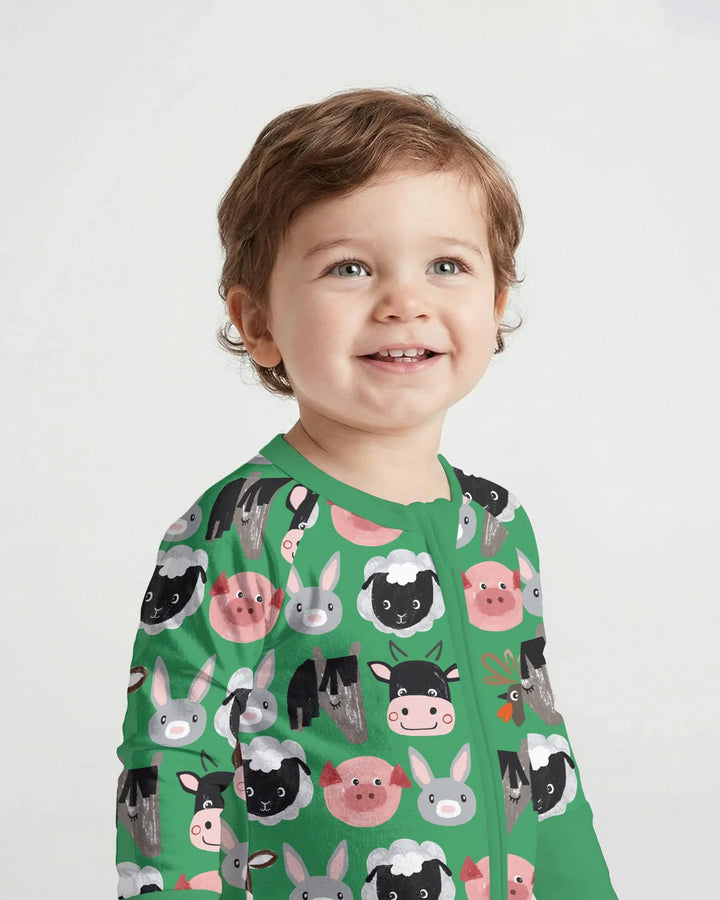 Farm Friends Family Matching Bamboo Convertible Zippy