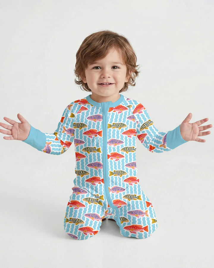 Preppy Fish Crew Bamboo Convertible Zippy