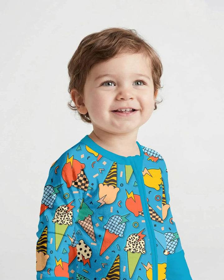 Summer Retro Ice Creams Family Matching Bamboo Convertible Zippy