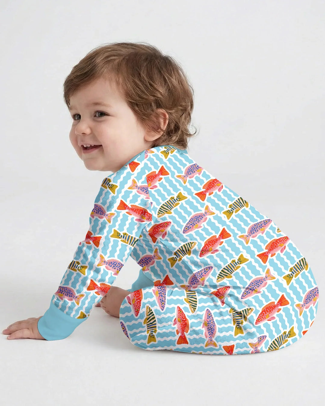 Preppy Fish Crew Bamboo Convertible Zippy