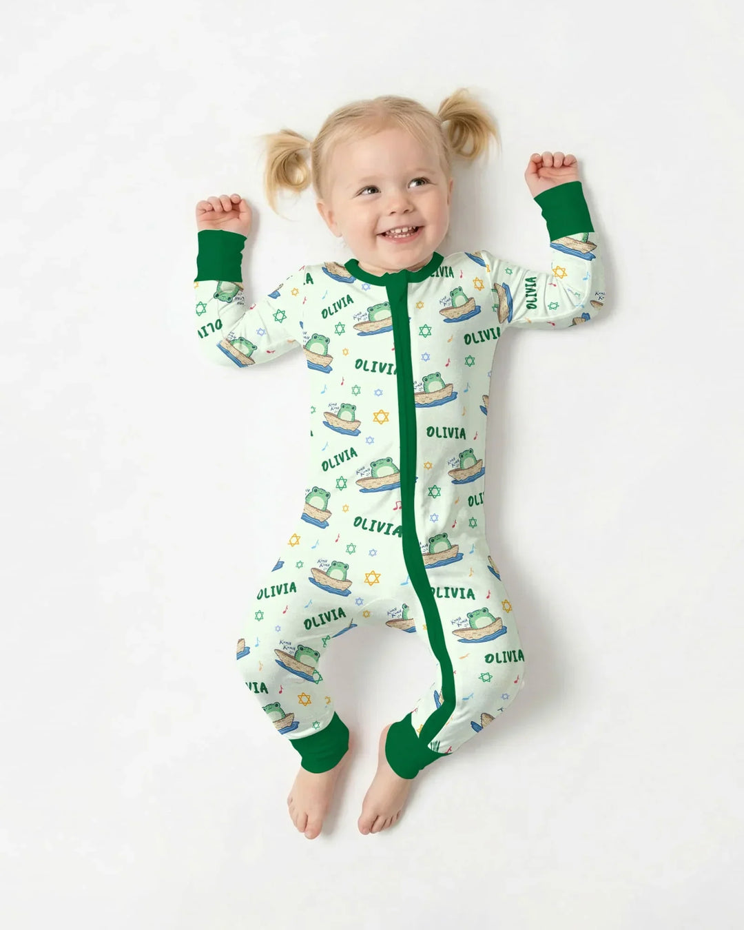 Frogs Here, Frogs There Passover Custom Name Convertible Zippy