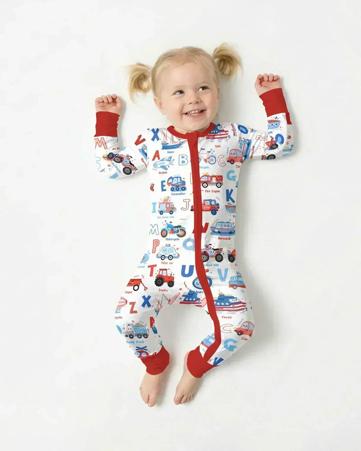 Patriotic Construction Bamboo Convertible Zippy