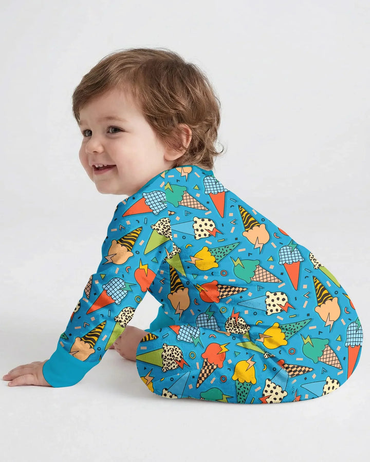 Summer Retro Ice Creams Family Matching Bamboo Convertible Zippy