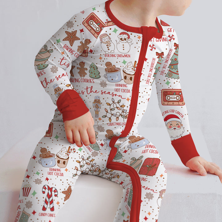 Retro Christmas Bucket List Convertible Zippy , Retro Christmas Bucket List Convertible Zippy - 0-3M