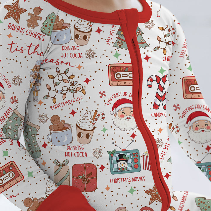 Retro Christmas Bucket List Convertible Zippy , Retro Christmas Bucket List Convertible Zippy - 0-3M