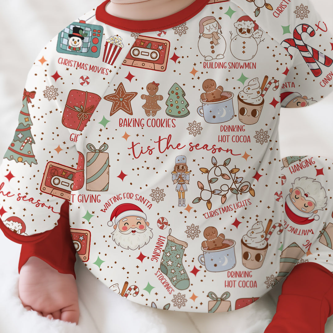 Retro Christmas Bucket List Convertible Zippy , Retro Christmas Bucket List Convertible Zippy - 0-3M