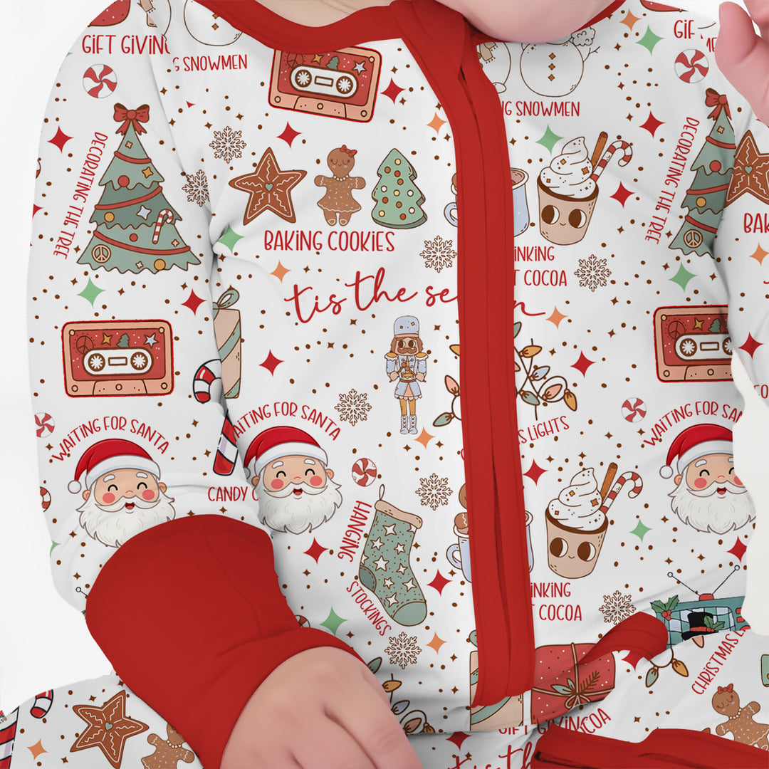 Retro Christmas Bucket List Convertible Zippy , Retro Christmas Bucket List Convertible Zippy - 0-3M