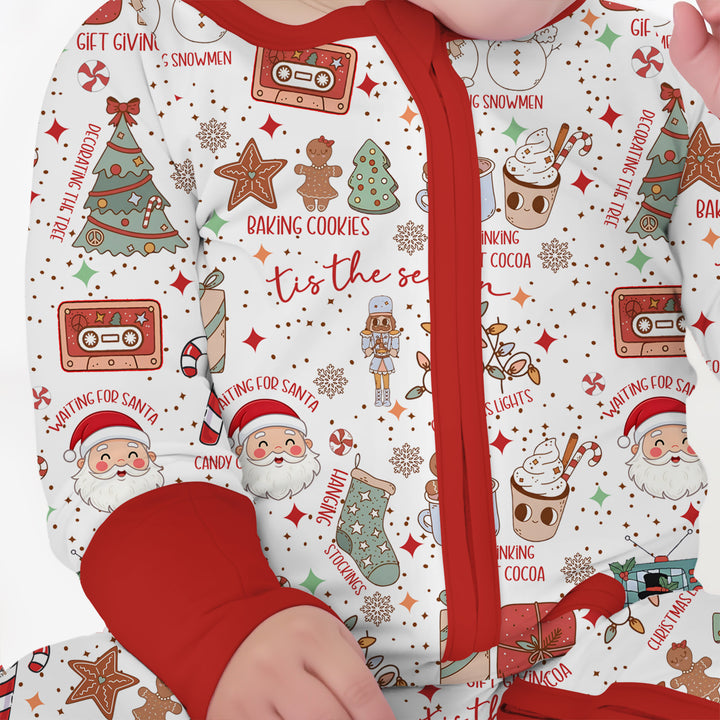 Retro Christmas Bucket List Convertible Zippy , Retro Christmas Bucket List Convertible Zippy - 0-3M