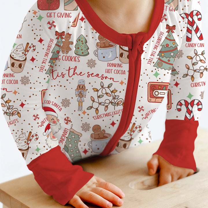 Retro Christmas Bucket List Convertible Zippy , Retro Christmas Bucket List Convertible Zippy - 0-3M