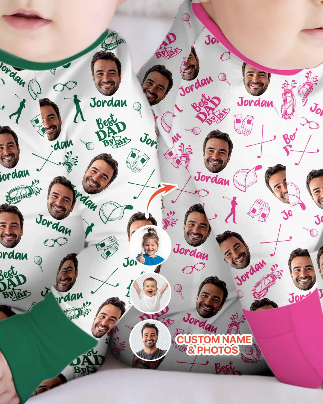 Custom Photo Best Dad By Par Bamboo Convertible Zippy