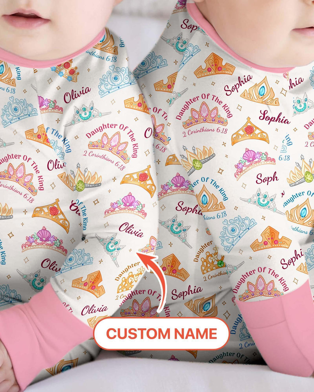 Hija del Rey Nombre Personalizado Bambú Convertible con Cremallera