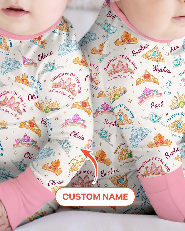 Hija del Rey Nombre Personalizado Bambú Convertible con Cremallera