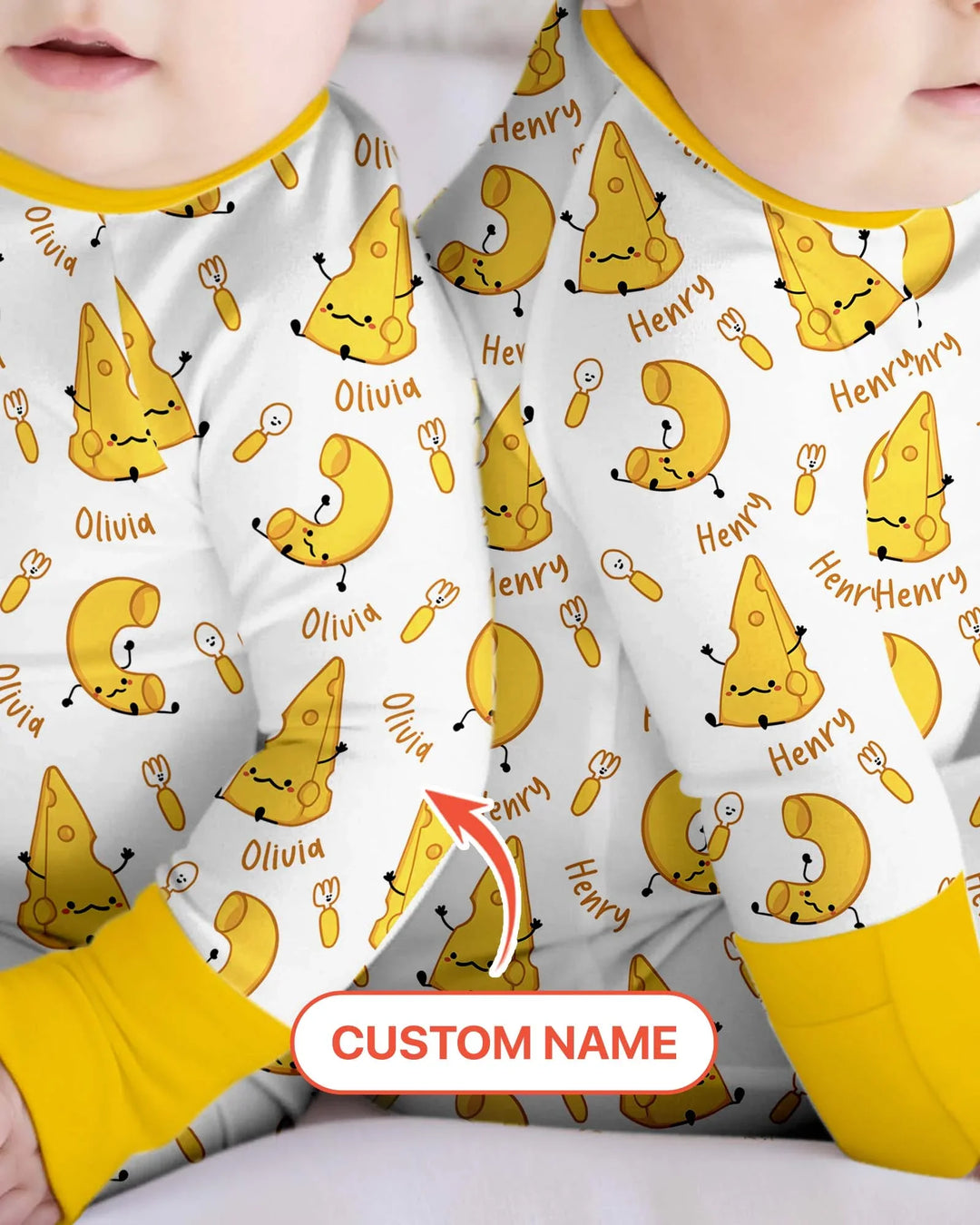 Custom Name Mac & Cheese Club Bamboo Convertible Zippy