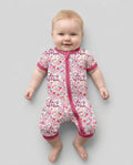 Pijama Floral de Bambú Corto con Cremallera She Is Mom