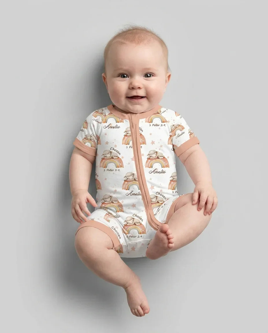 Chosen As His Own Custom Name Bamboo Shorty Zippy