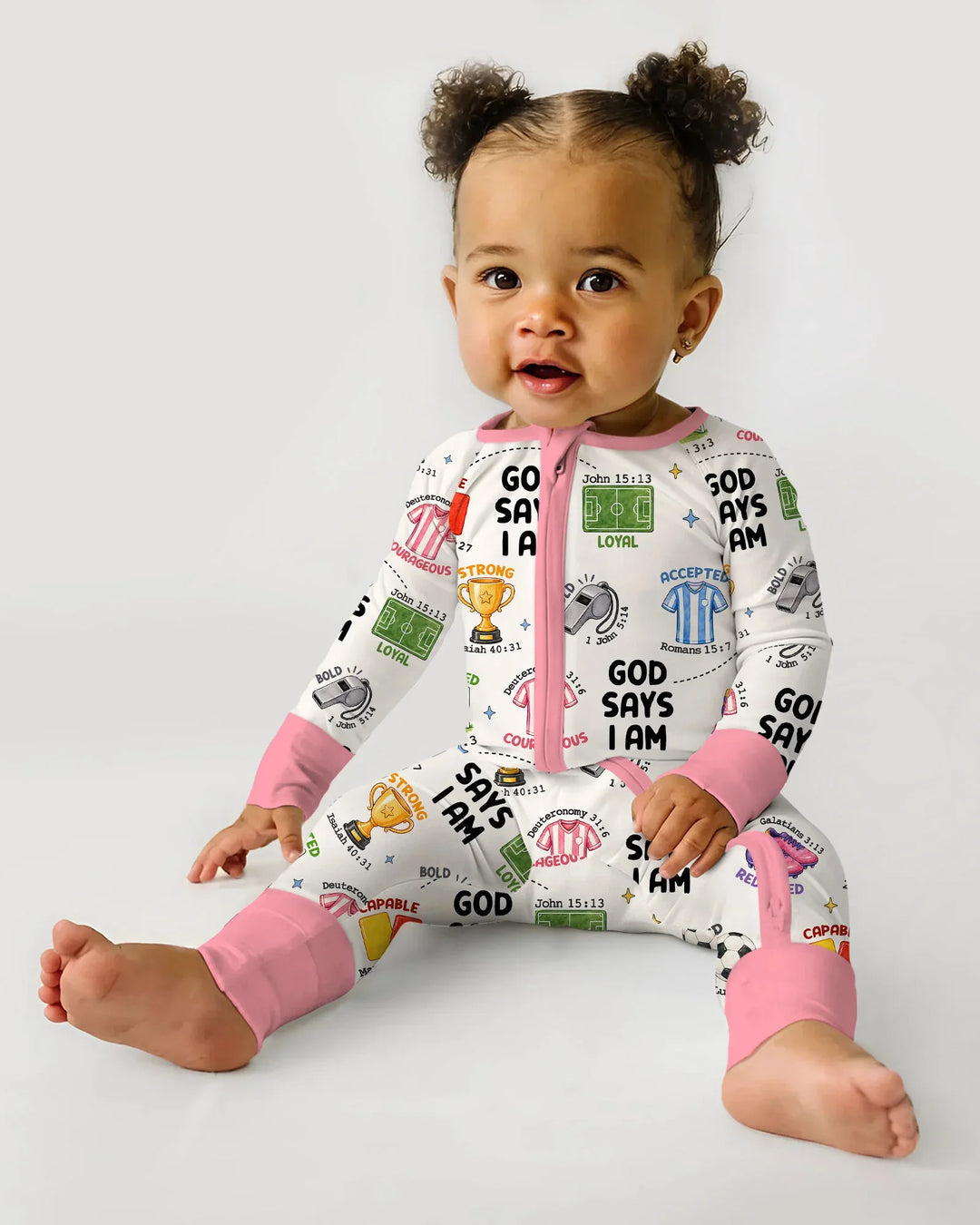 God Says I Am Soccer Bamboo Convertible Zippy