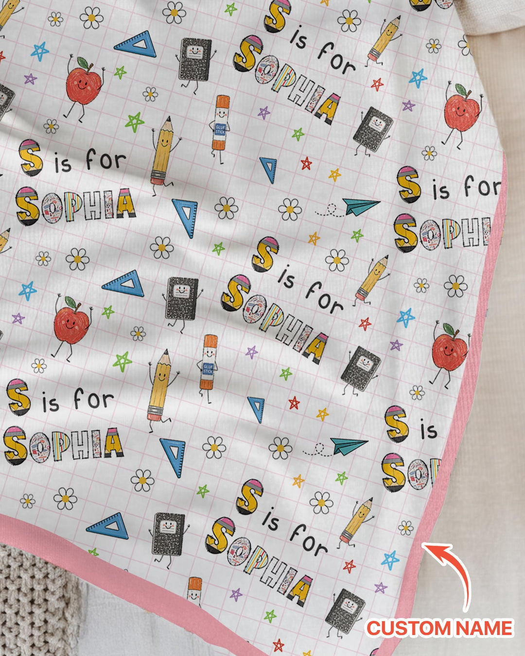 Plantilla Manta de Bambú Personalizada