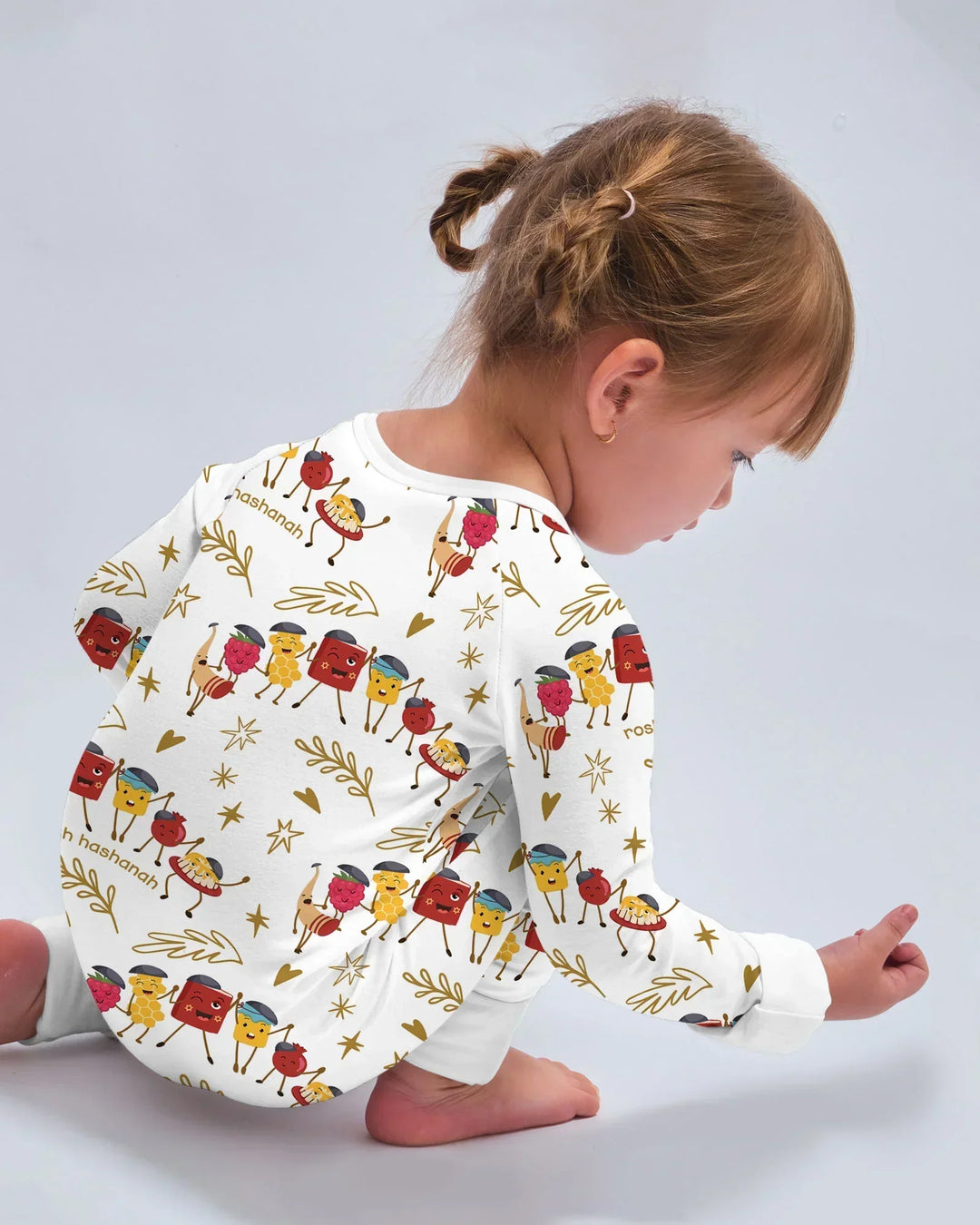 Gerippte Babykleidung mit individuellem Foto - Weich &amp; Skizzenhaft
