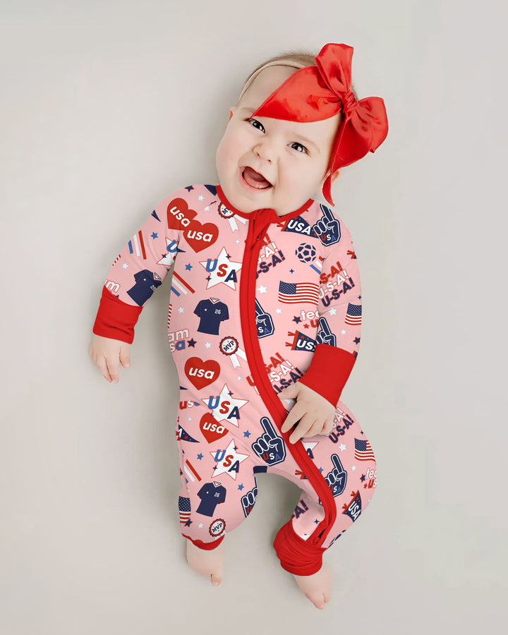 Soccer Party Team USA Bamboo Convertible Zippy