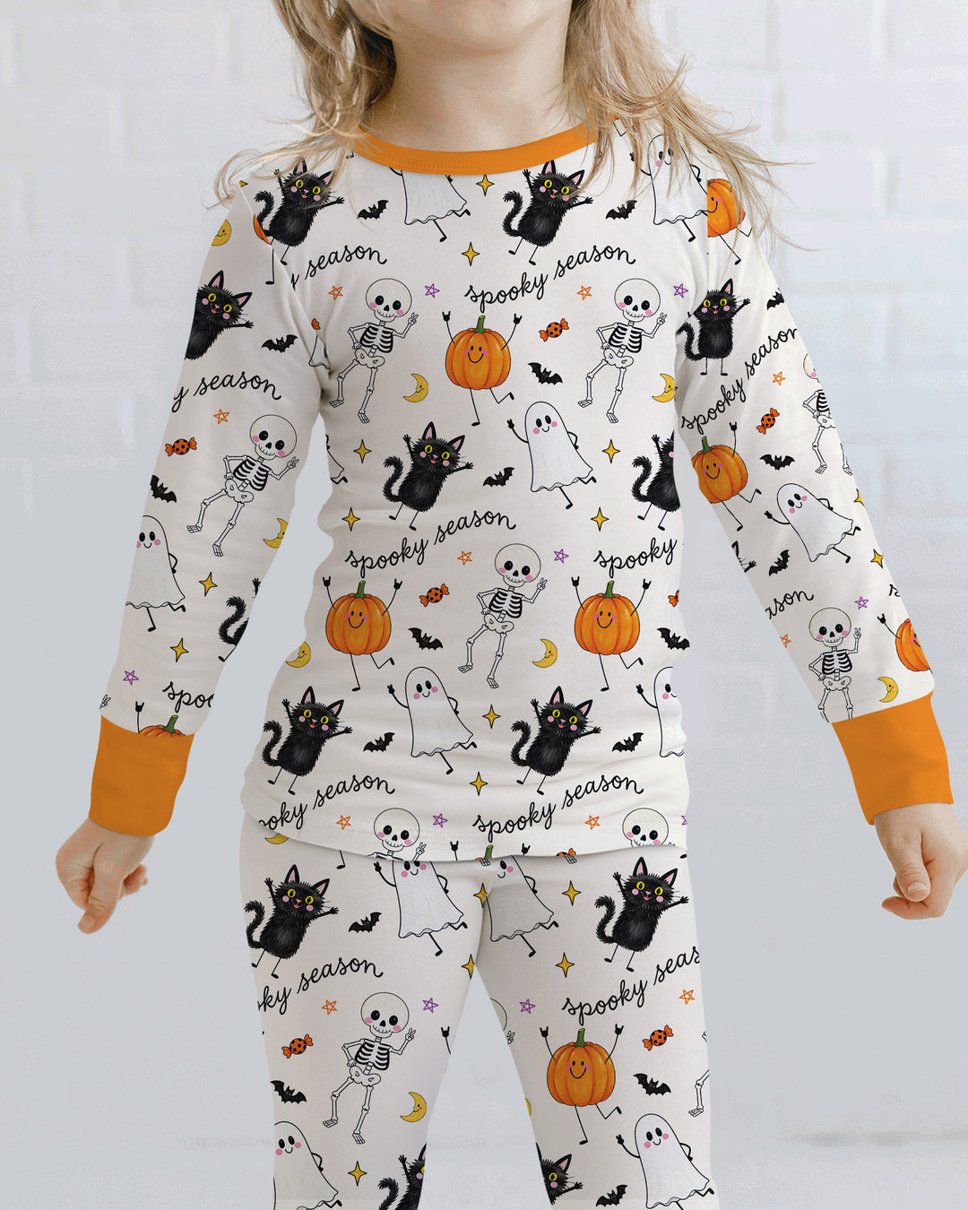 Conjunto de pijama de dos piezas de bambú con mangas largas, plantilla PERSONALIZADA