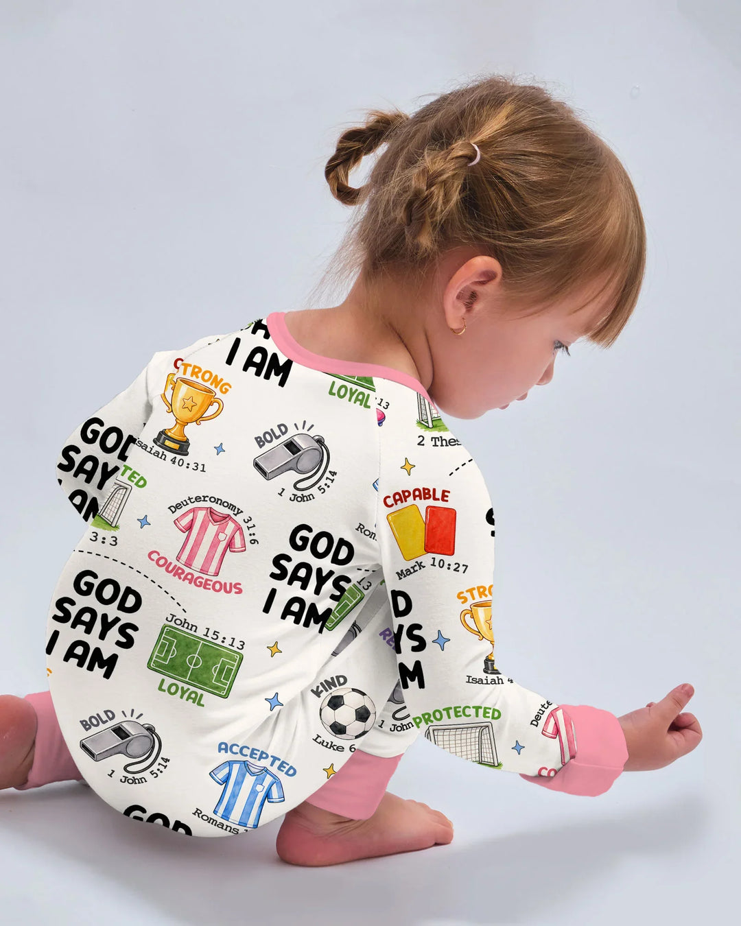 God Says I Am Soccer Bamboo Convertible Zippy