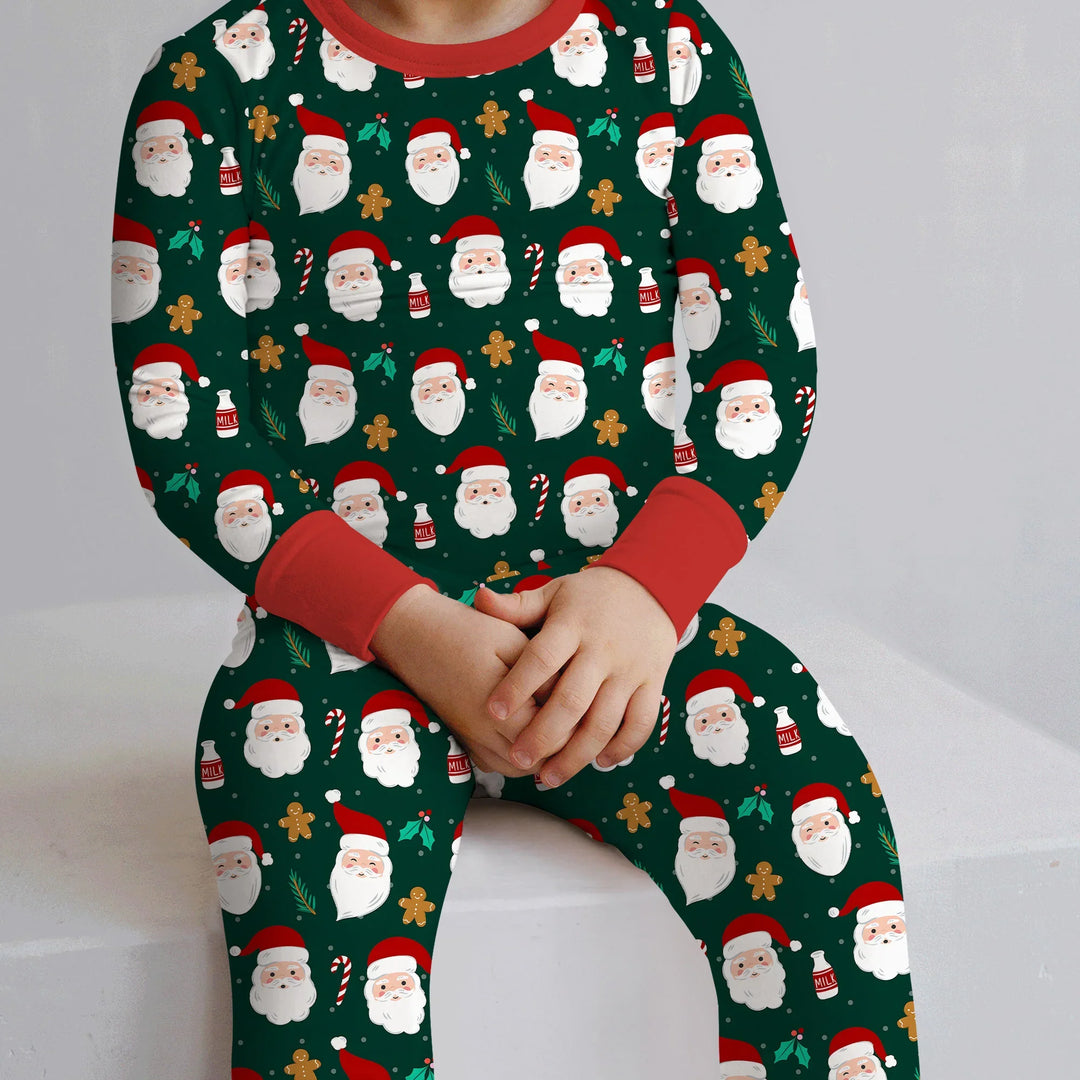 Christmas Sweet Santa Two Piece Long Sleeve Pajama Set