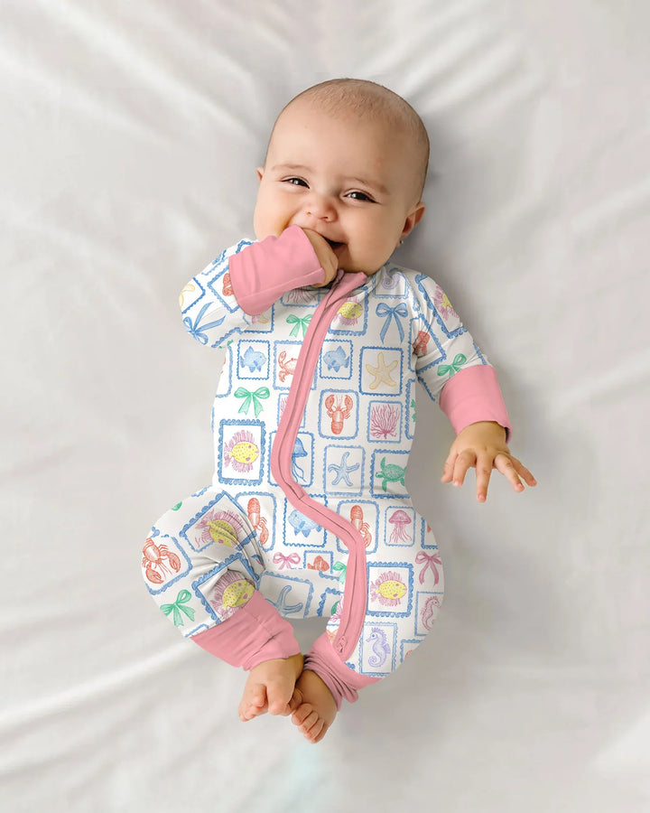 Coastal Treasures Family Matching Bamboo Convertible Zippy